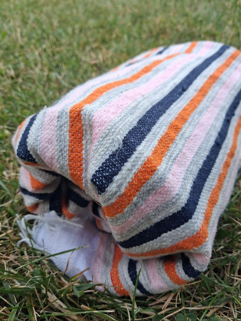 New handwoven Striped picnic Blanket cotton - Classic Cozy Style